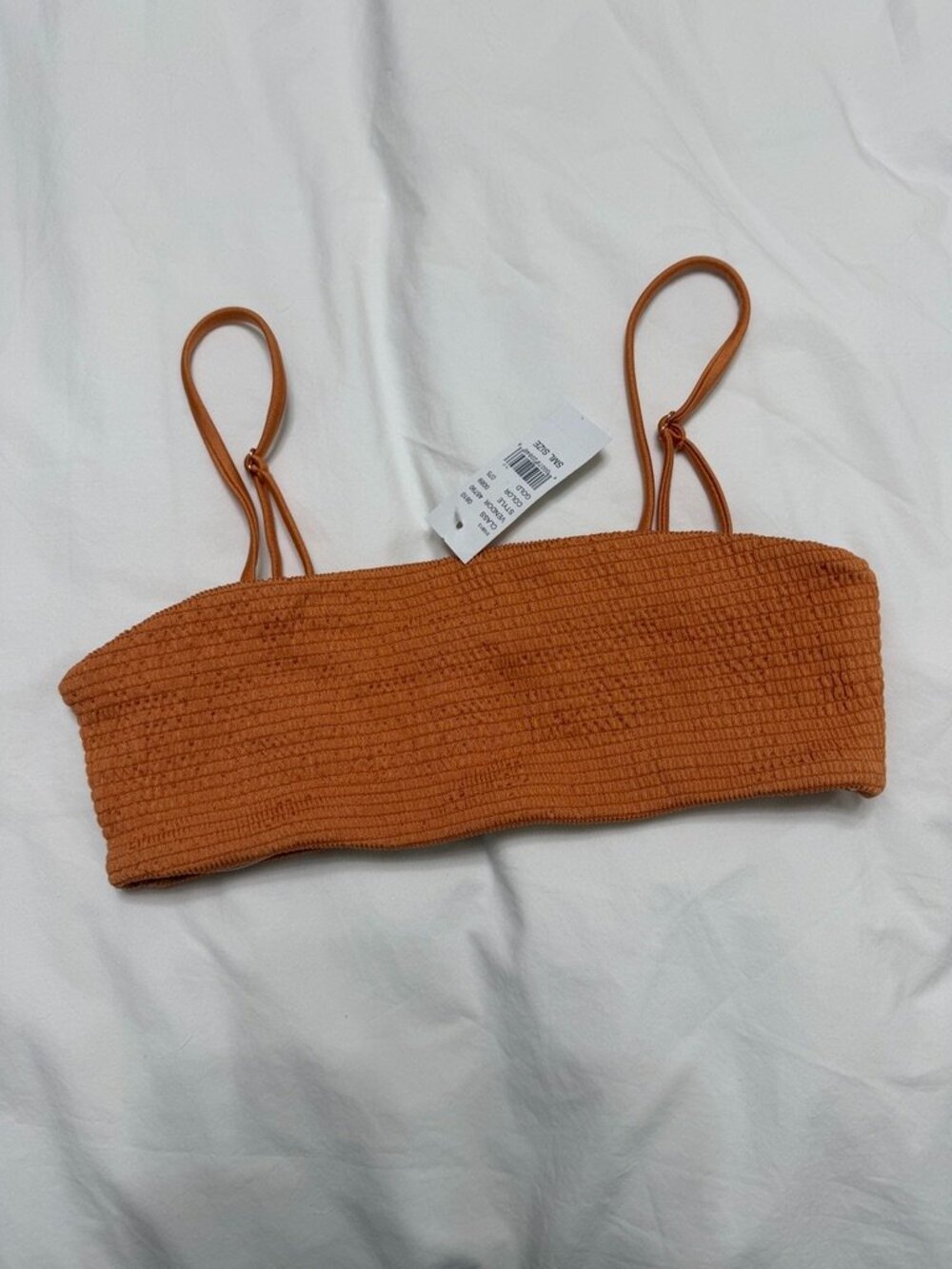 NEW Kendall + Kylie Orange Bikini Top